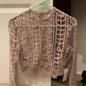 Light purple crop top WITH TAGS
